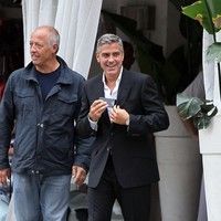 George Clooney on the set of a Mercedes Benz E300 L advert photos | Picture 78290